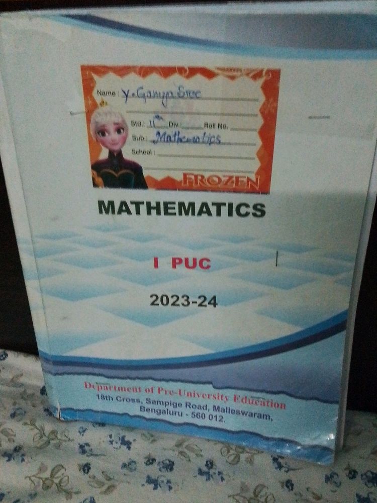 11th Class, Mathematics Textbook , Ncert
