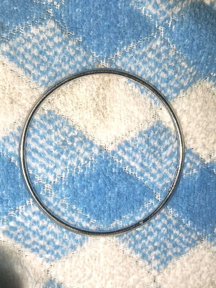 Silver Metal Bangle Bracelet