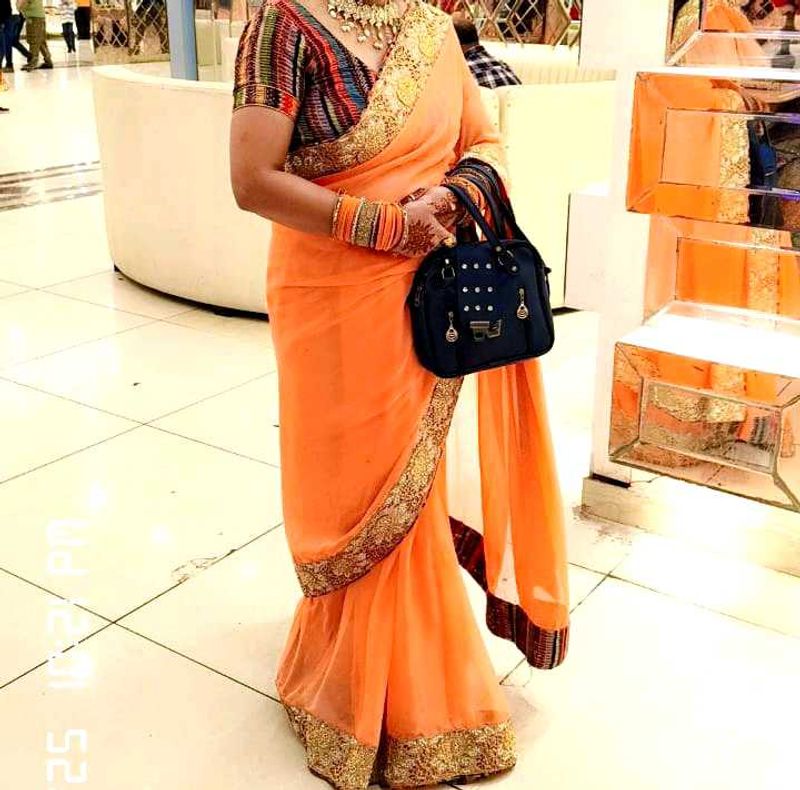 sareee....with blouzee.