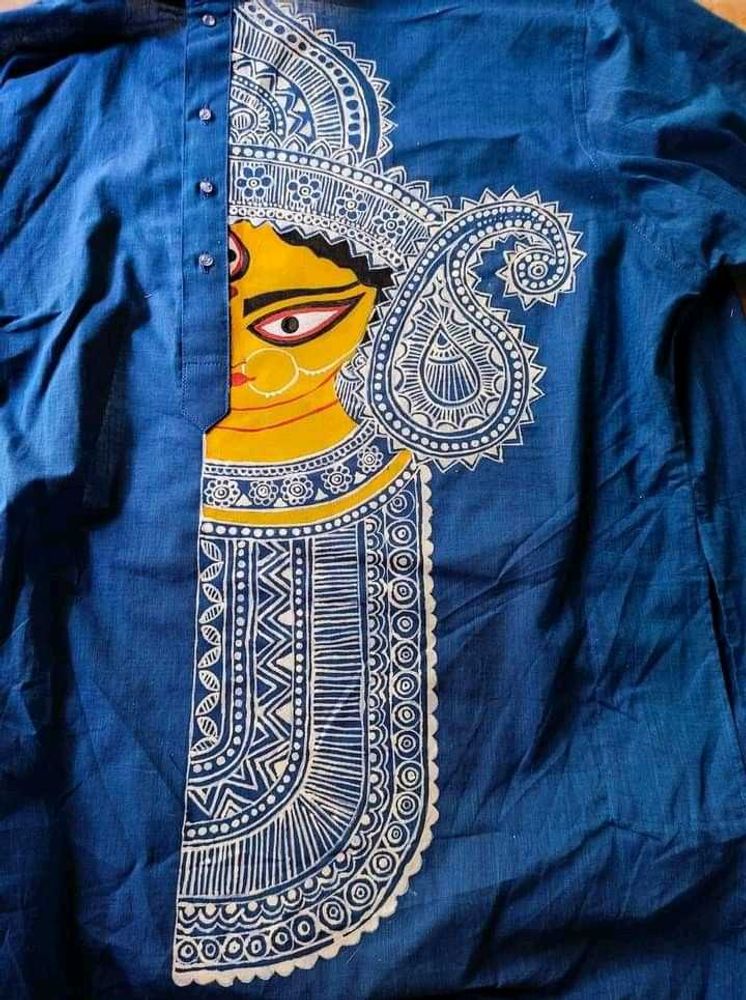 Hand-painted Panjabi