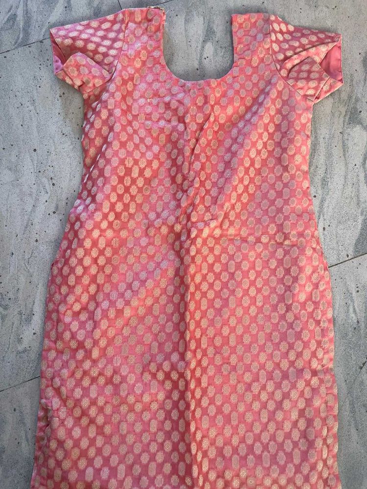 kurta pujama punjabi stye light pink colour