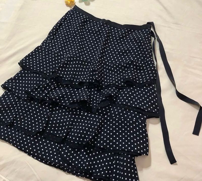 Polka Dot Ruffle Skirt