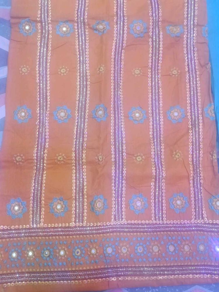 Embroidered Fabric Dress Material