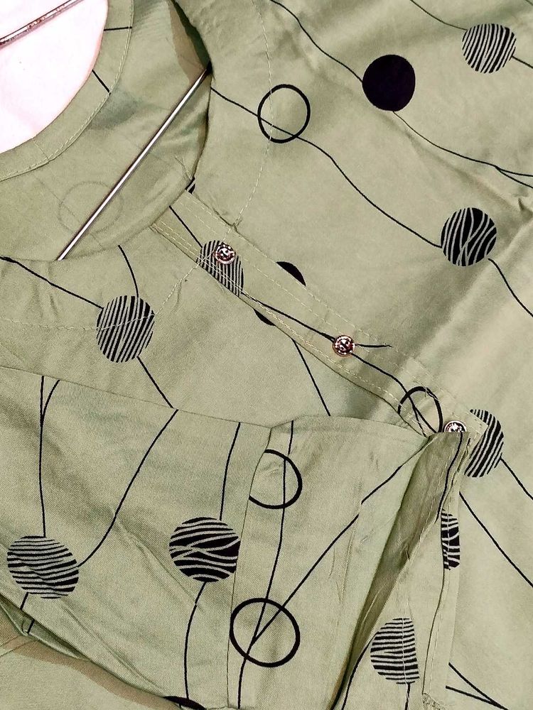 Green Polka Dot Tunic
