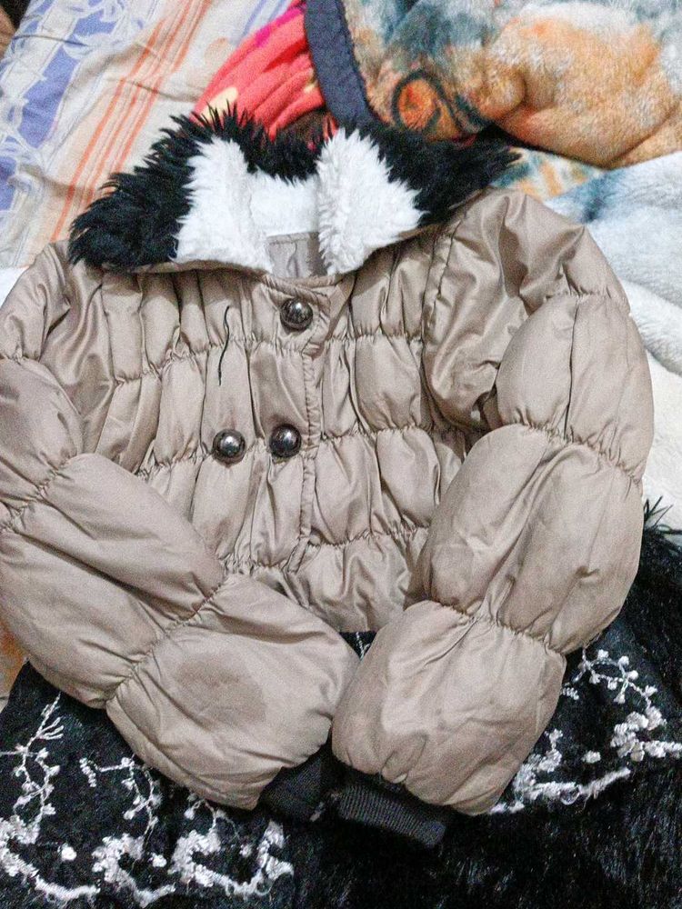 Tan Padded Winter Jacket
