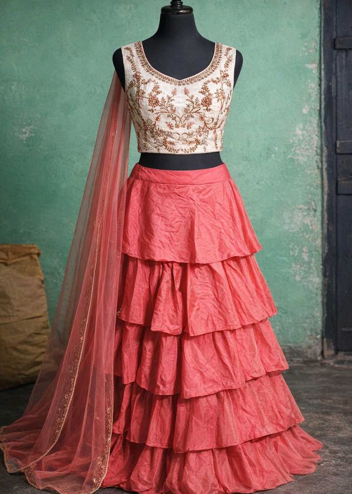 Elegant Layered Lehenga Choli Set