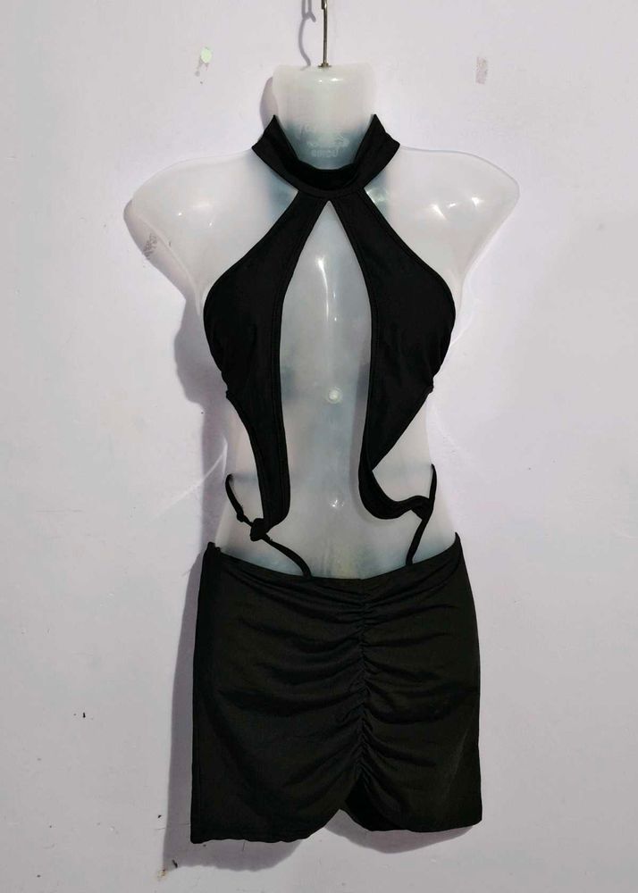Black Halter dress