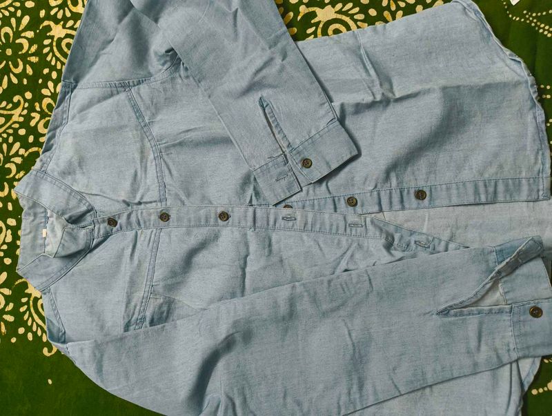 Blue denim Casual Shirt
