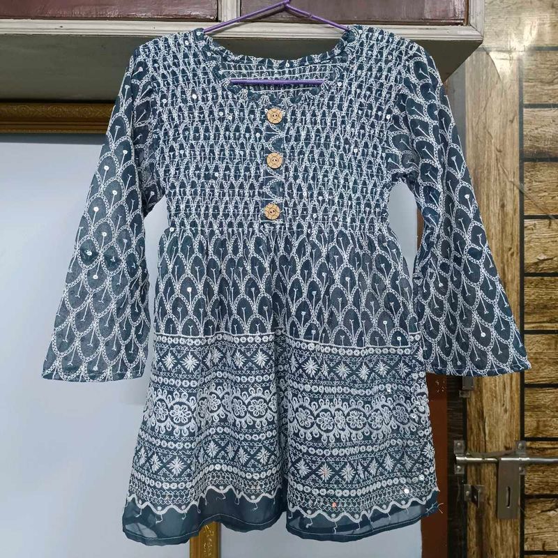 Embroidered Sequence Top