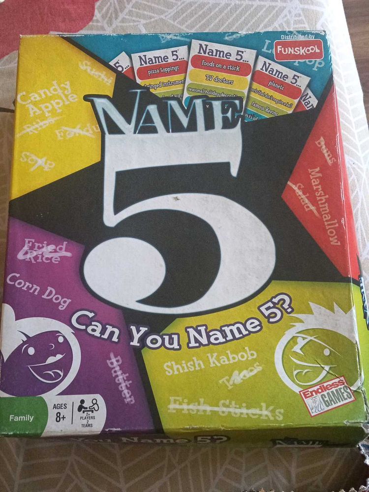 Name 5 Board Game