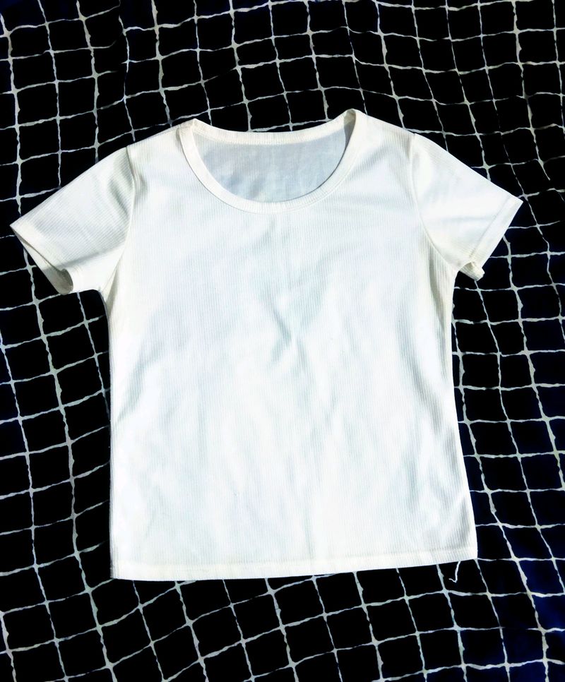 Pretty White Crop Top