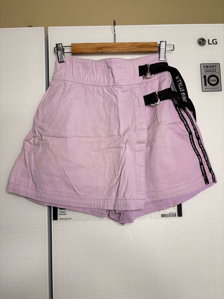 Lilac Skort with Belt Detail