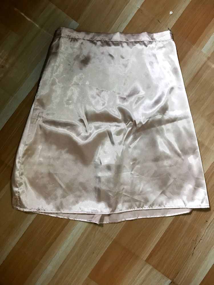 Satin Mini Skirt