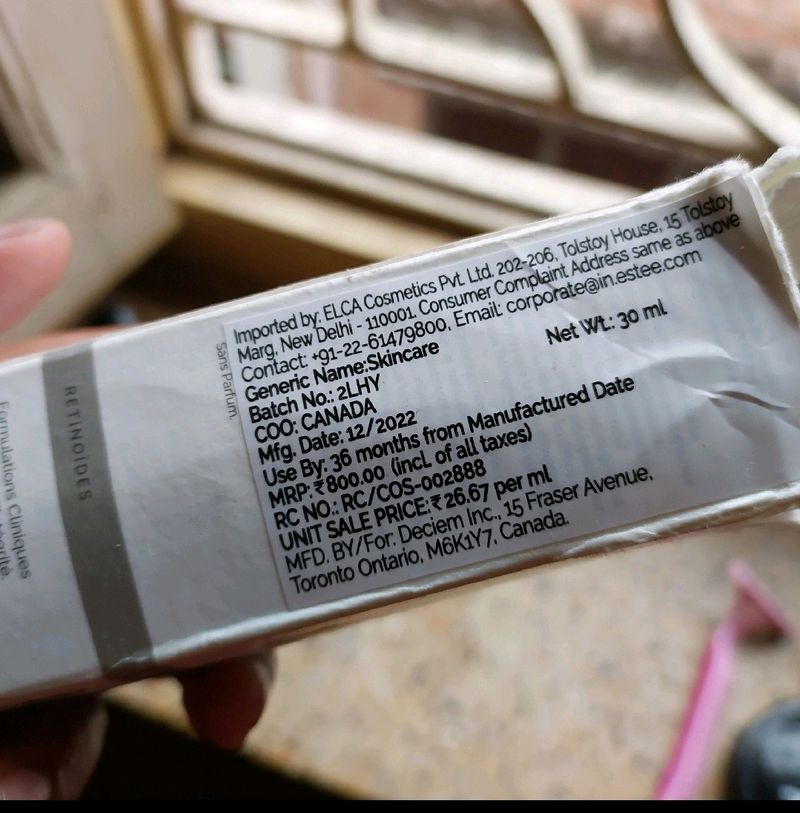 The Ordinary 0.5% Retinol +Tretinoin Cream 0.05%