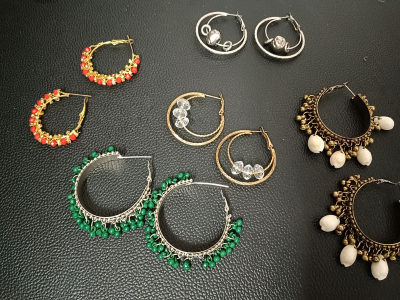 Stunning Earings Combo Of 5 Pcs Set
