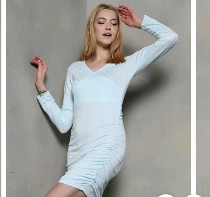 Stylish Blue Bodycon Dress