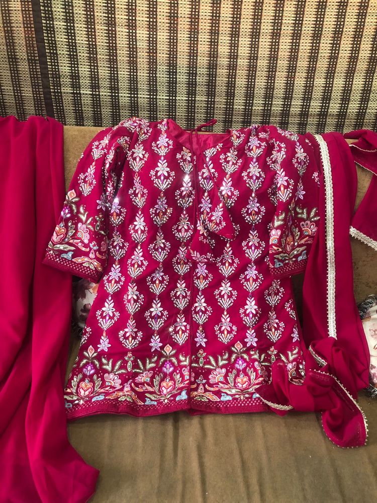 Elegant Ethnic Kurta Set Heavy Sharara with Dupatt