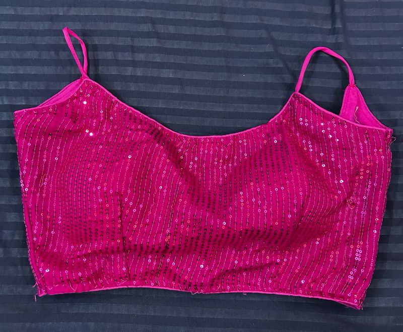 Pink Sequins Blouse