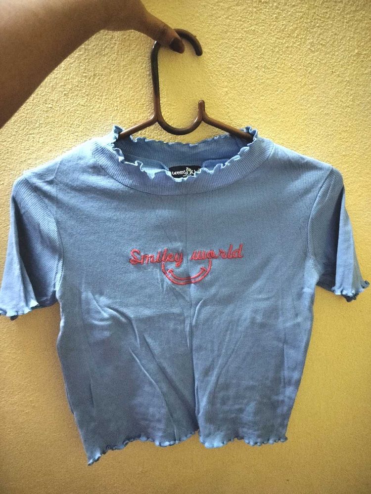 Smiley World Ruffle Tee