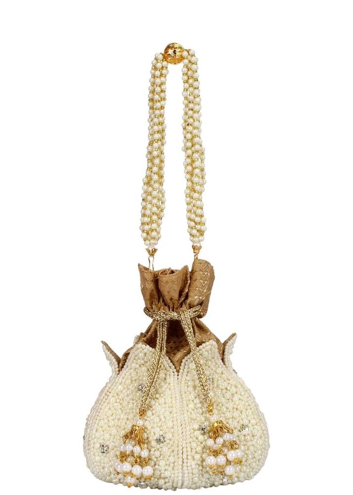 Elegant Pearl Potli Clutch /Exclusive Party Bag