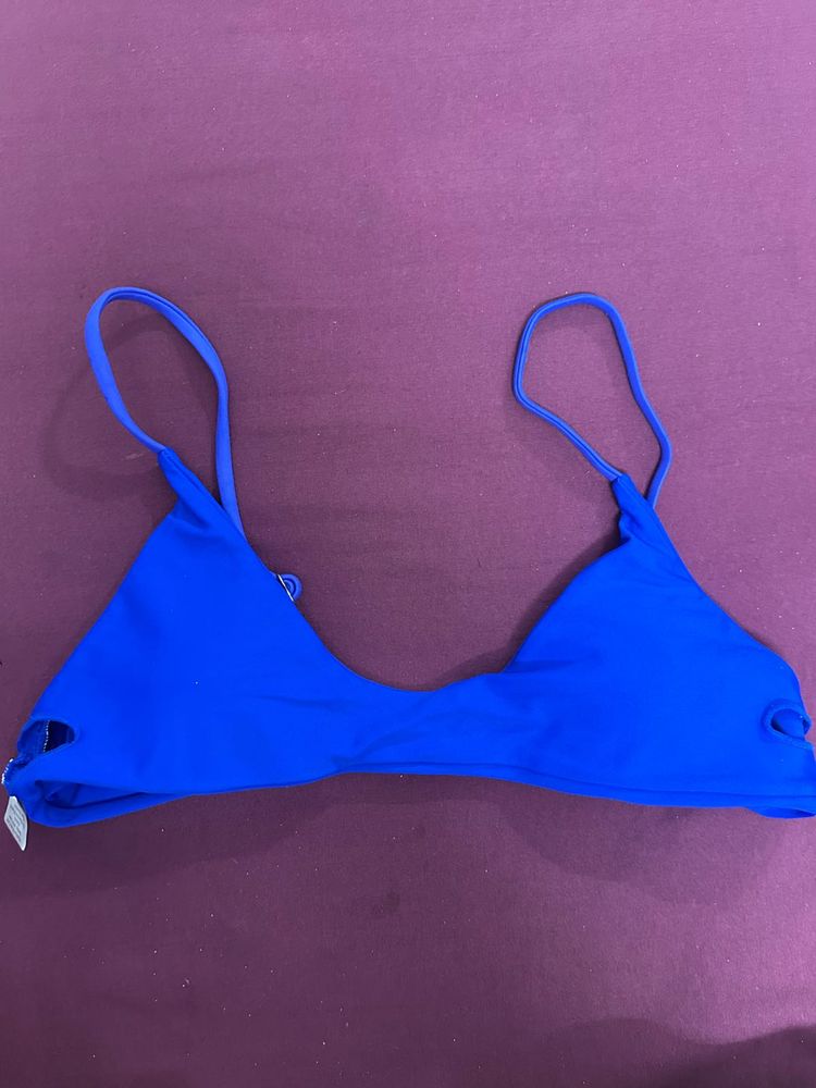 Blue Bikini Top