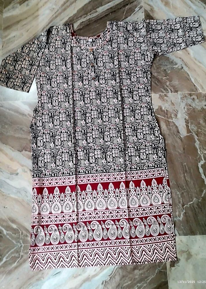 ajrakh kurti and indigo kurt