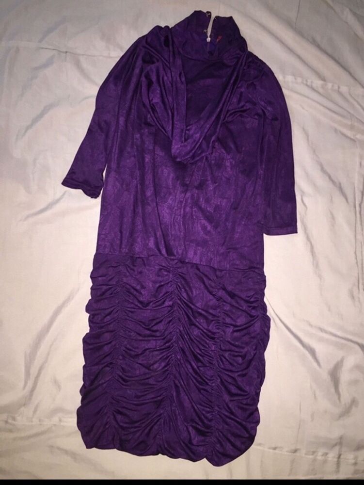 Winter purple dress