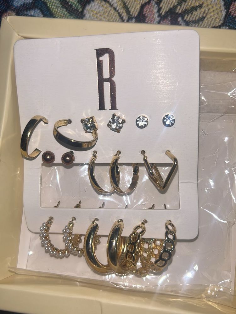 Earrings And Studs Combo