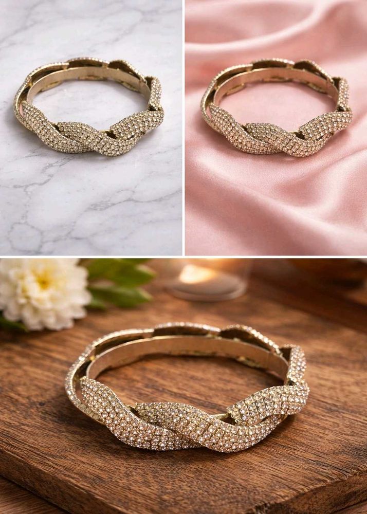 ✨Sparkling Braided Bangle💫