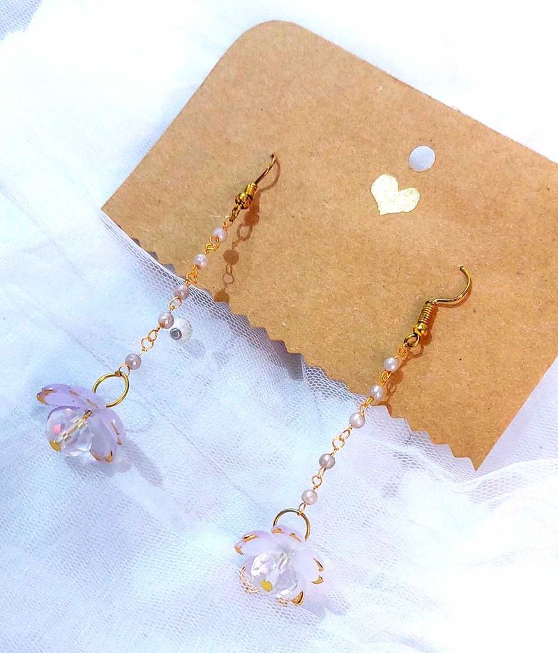 Handcrafted Flower Earring