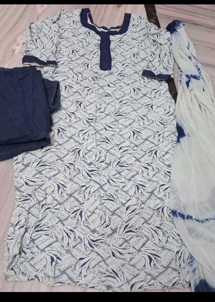 Kurti Set With Duptta M/L Size