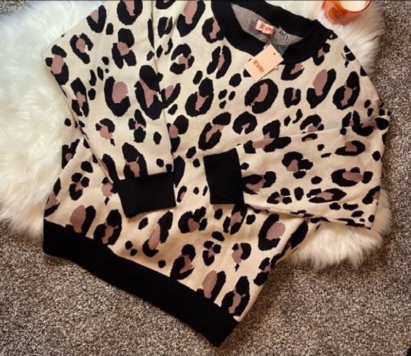 SALE @199 ! Imported Leopard Print Pullover