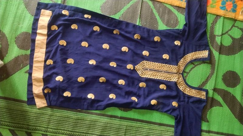 Salwar Suit For Women In Navy Blue Colour
