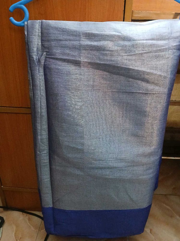 Blue &amp; Grey Dress Material