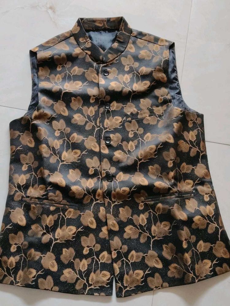 Floral Print Waistcoat