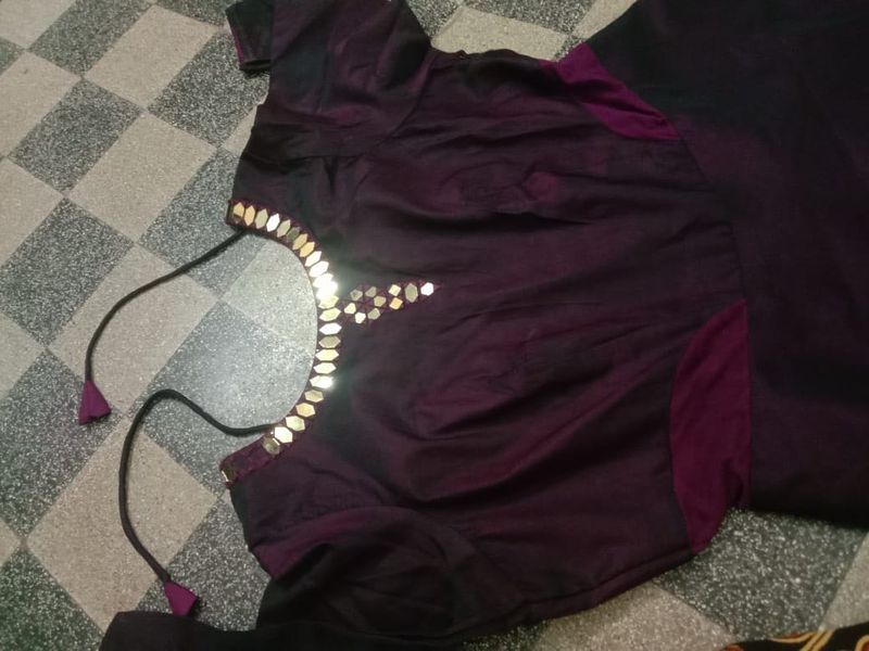 Purple Embellished Dress