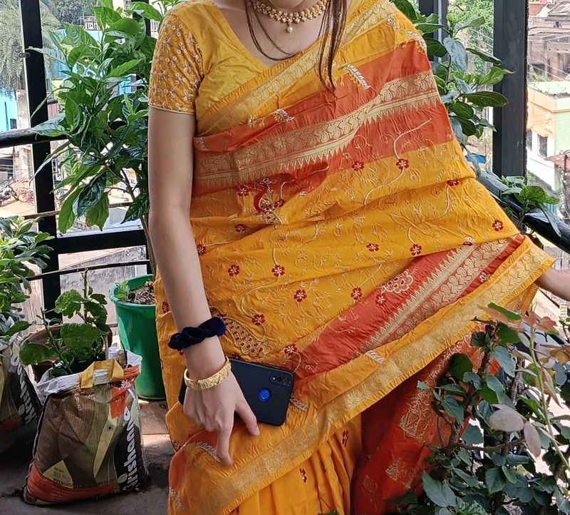 Beautiful Yellow Saree