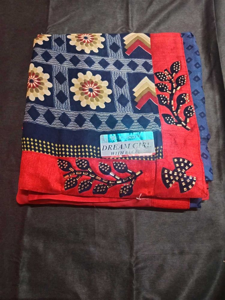 Elegant Printed party wear Saree