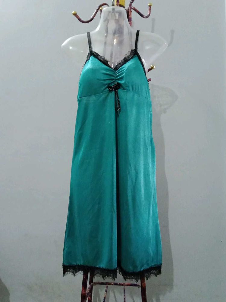 sea green soft nighty