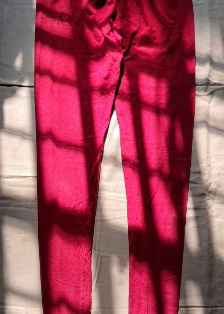 Brand New Maroon Leggings – Never Worn