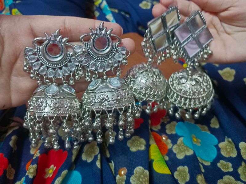 2 Set Of Jhumka Earrings
