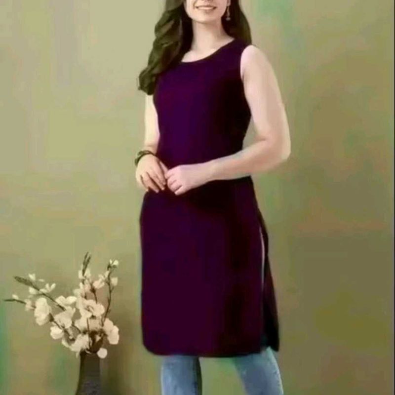 Elegant Sleeveless Kurta