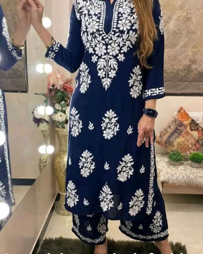 Elegant Embroidered Kurta Set