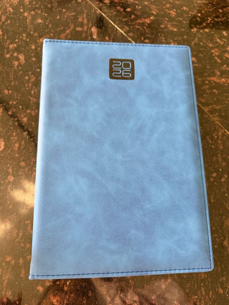 new 2026 Blue Leather Diary