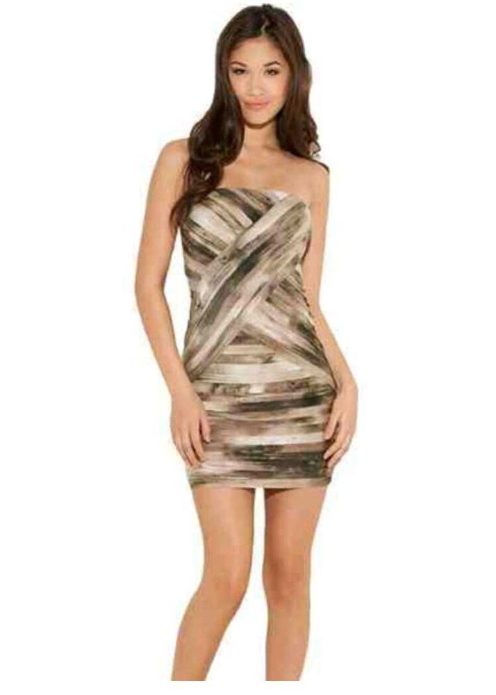 SEXY JET BROWN MULTI BODYCON