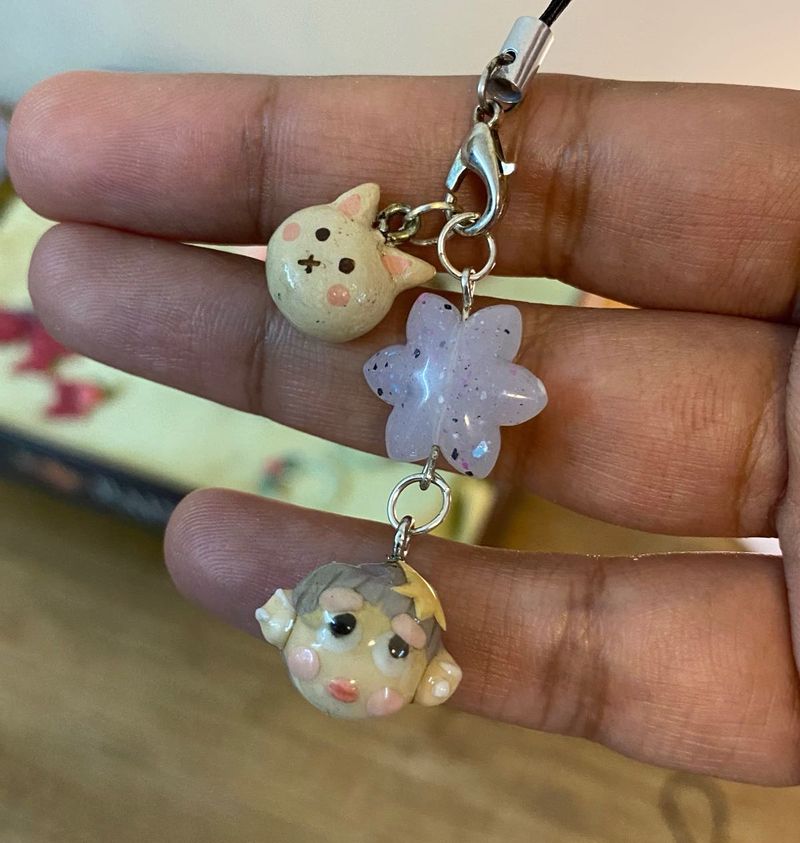 Handmade bag charm