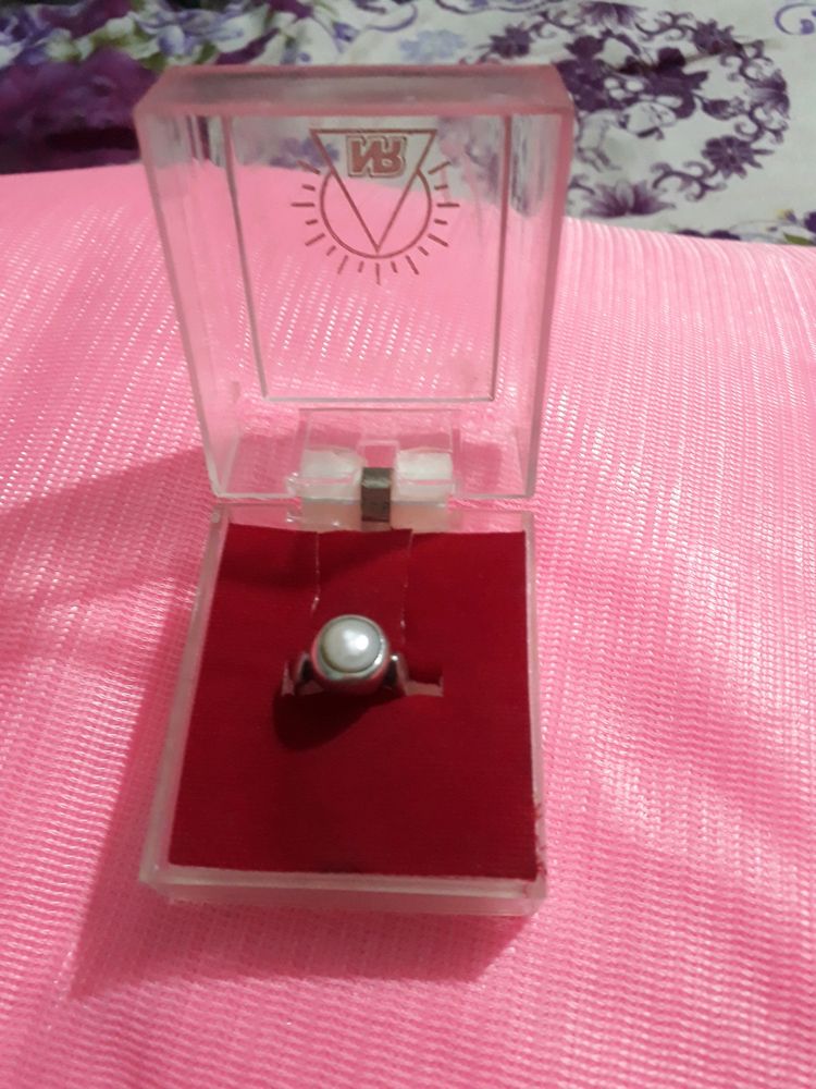 Pure Silver With Lucky Pearl