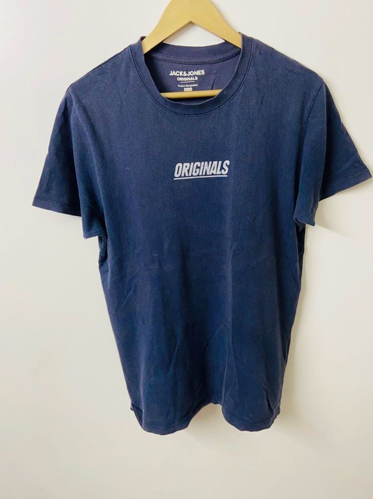 Jack &amp; Jones Originals Navy Blue T Shirt Men