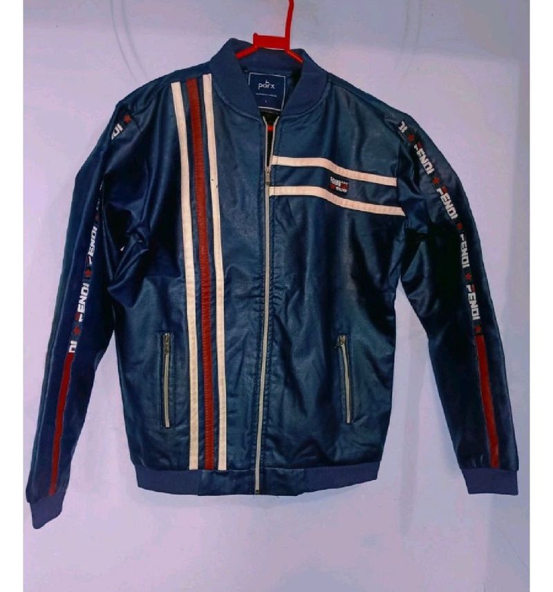Synthetic Leather Jacket For Men