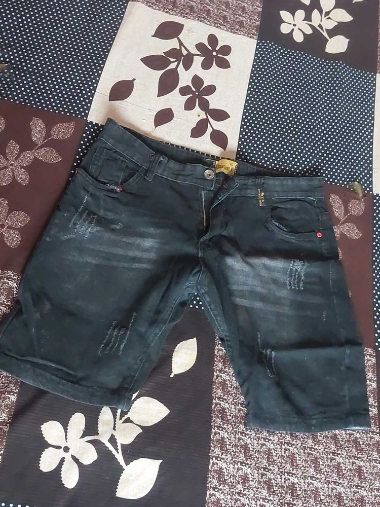 Stylist Half Jeans Pant For Man